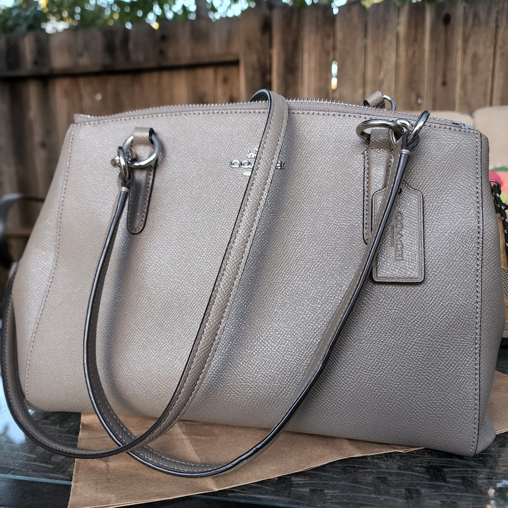 Coach grey purse